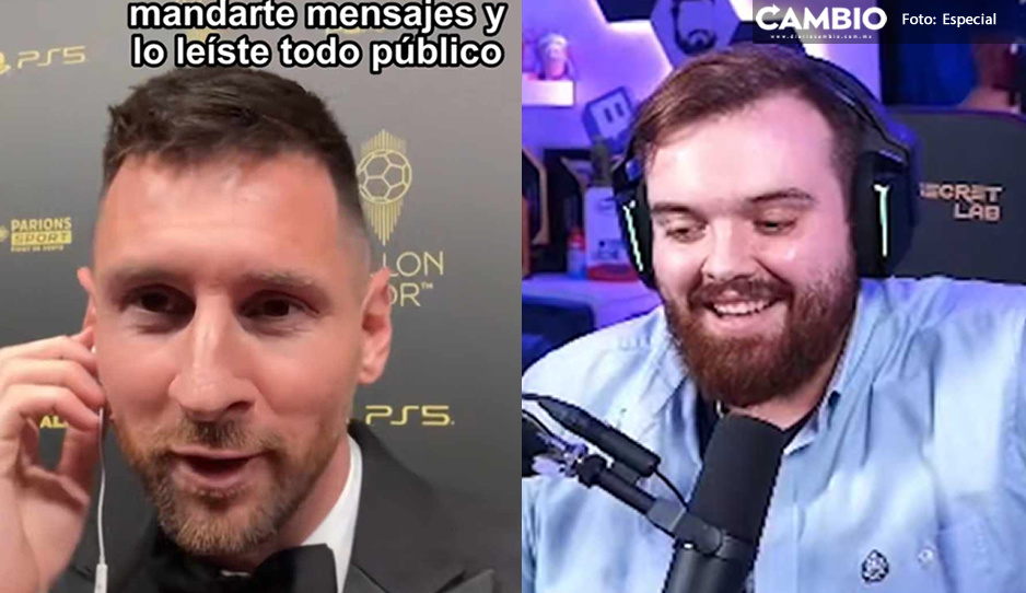 ¡Trágame tierra! Lionel Messi regaña a Ibai Llanos en la Gala del Balón de Oro (VIDEO)
