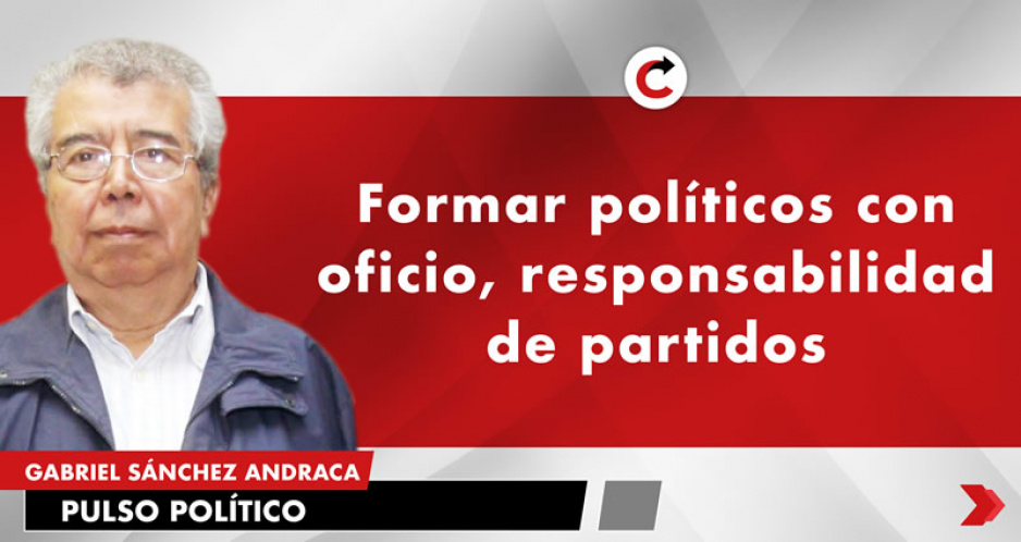 Formar políticos con oficio, responsabilidad de partidos