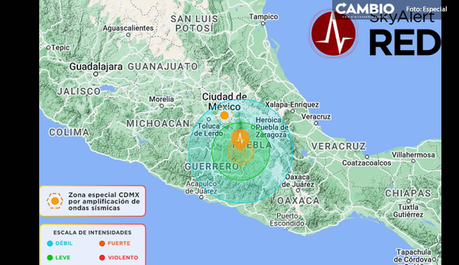 ¡Susto poblano! Temblor de 5.8 con epicentro en Chiautla de Tapia sacude a Puebla