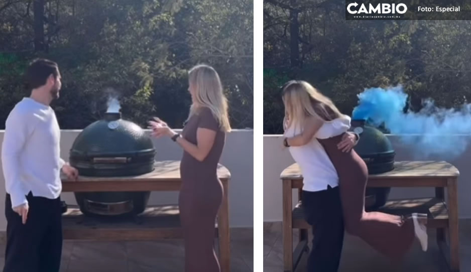 VIDEO: ¡Sin duda regios! Pareja revela género de su bebé con el asador de carne en Monterrey
