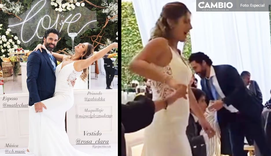 Vientre de Michelle Renaud en su boda desata rumores ¡de embarazo! (VIDEO)