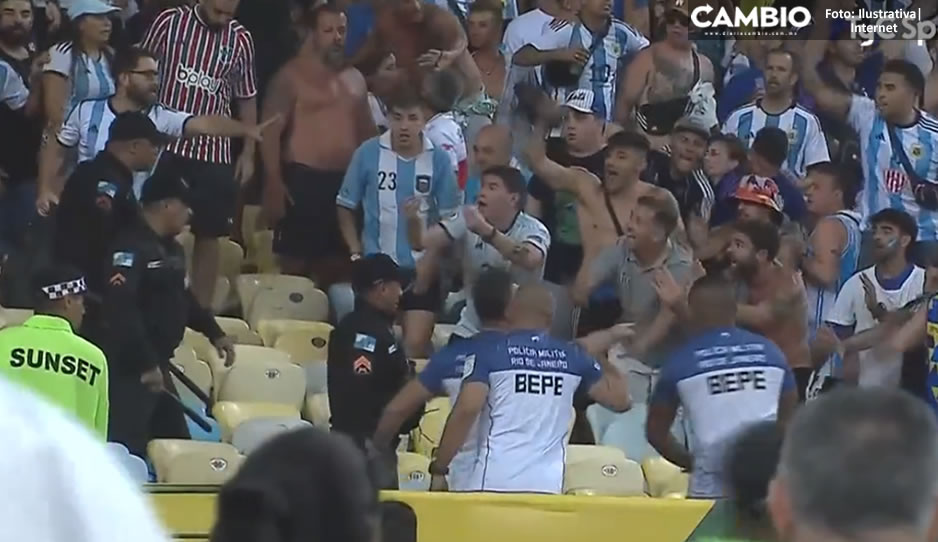 VIDEO: Hinchas se agarran a golpes previo al Argentina vs Brasil; equipo de Messi se va de la cancha