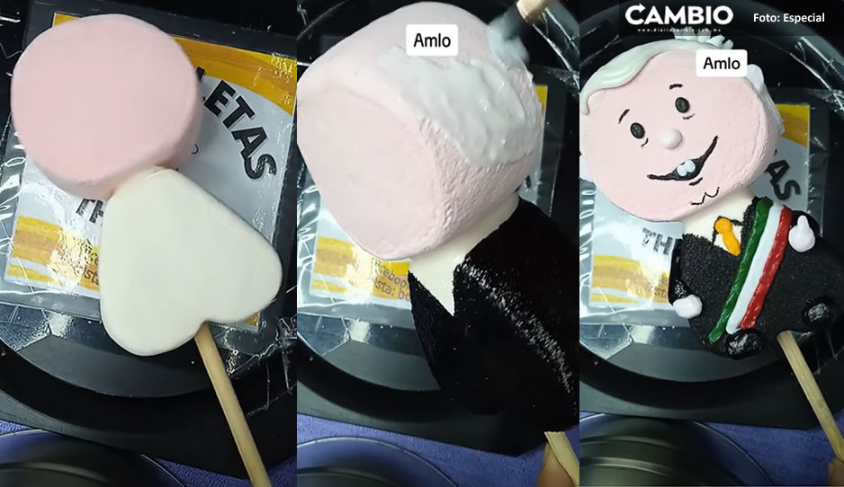 ´Cabecita de algodón´ Paleta de bombón de AMLO enternece en redes (VIDEO)