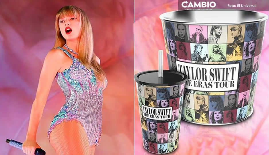 ¡Atención swifties! Esto cuesta la palomera y vaso de The Eras Tour de Taylor Swift que vende Cinemex