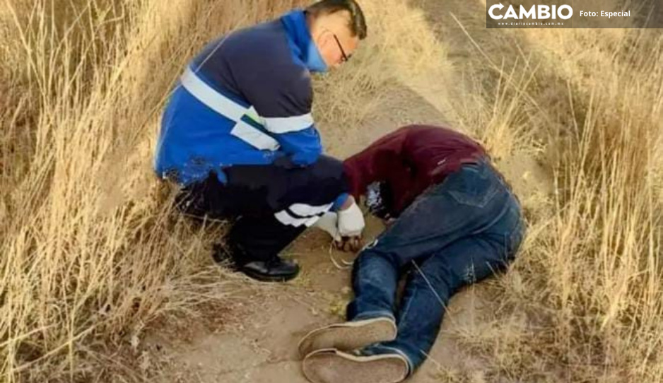 Localizan cadáver maniatado de hombre en Puebla