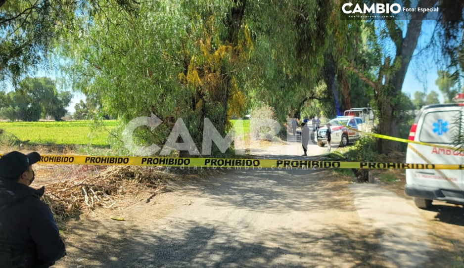 Lo matan a golpes y abandonan en camino de terracería de Huixcolotla