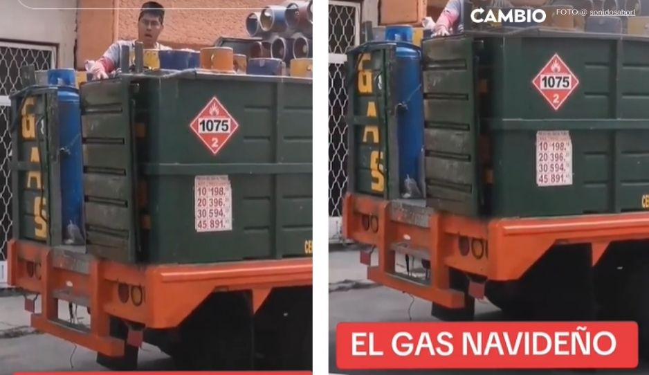 VIDEO: Chambeando con actitud navideña, gasero anuncia su llegada al ritmo de &quot;Jingle Bells&quot;