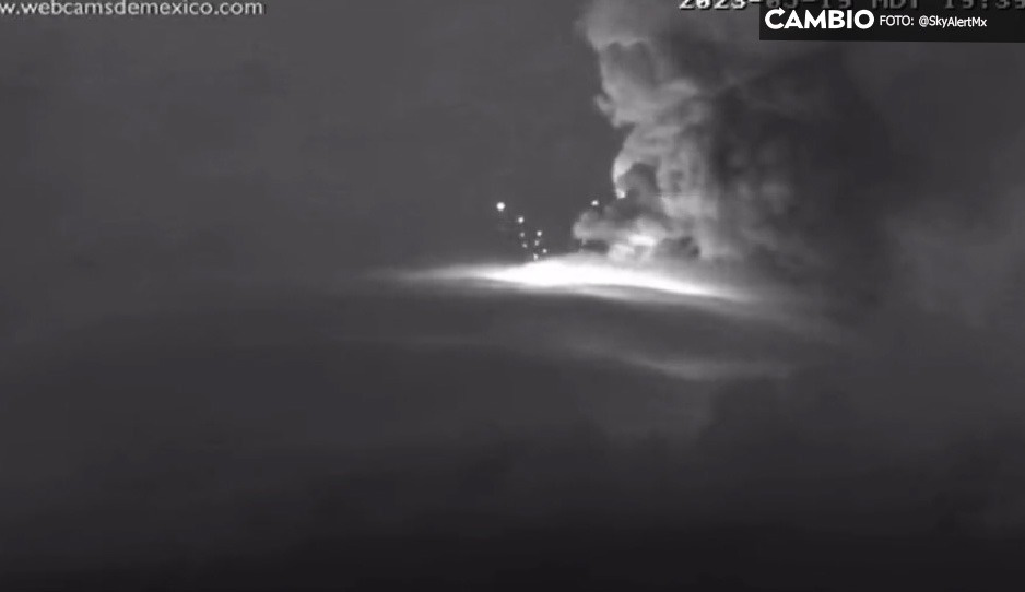 Popocatépetl se pone bravo: emite una explosión estramboliana (VIDEO)