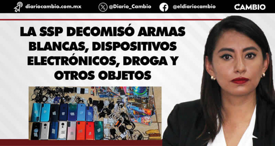 Angélica fue exhibida de solapar corrupción dentro del Cereso de Huejotzingo; decomisan dinero y narcóticos