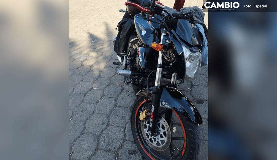 Detiene a Daniel con motocicleta robada en Ajalpan