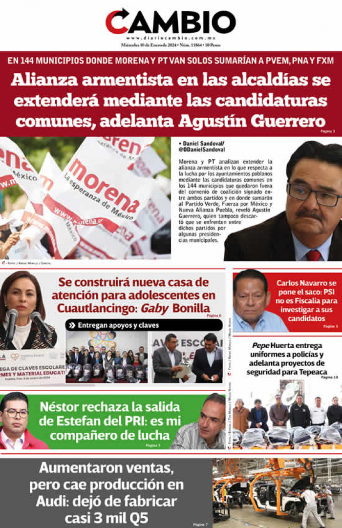 Alianza armentista en las alcaldías se extenderá mediante las candidaturas comunes, adelanta Agustín Guerrero