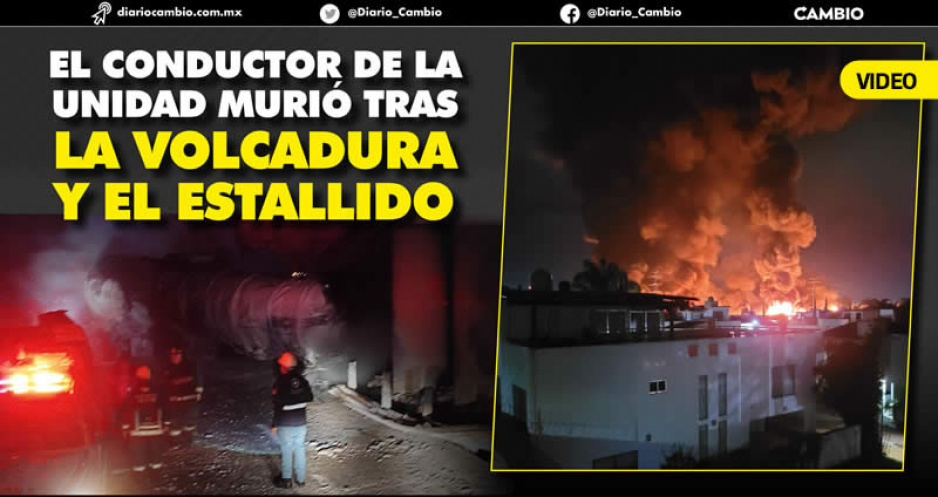 Explota pipa con más de 6 mil litros de combustible en Forjadores y Periférico (VIDEO)