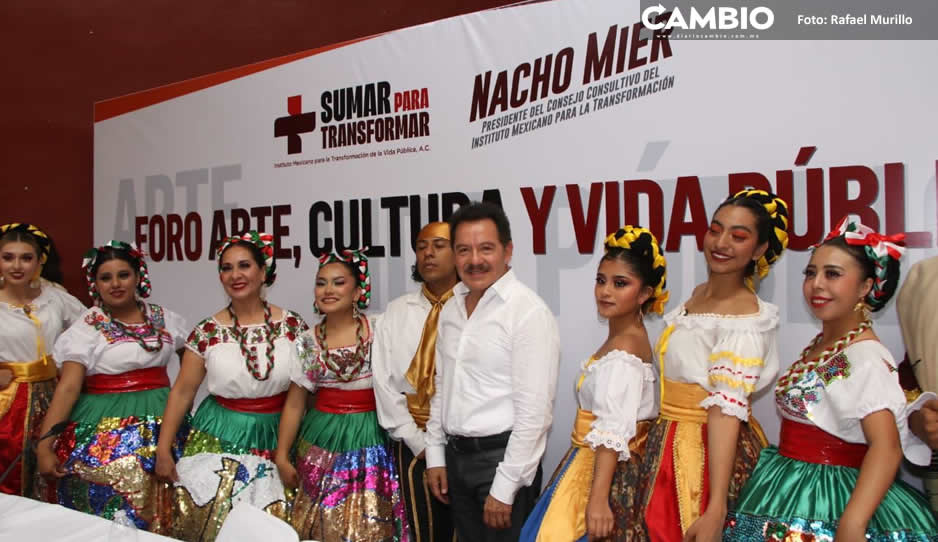 Nacho Mier se compromete a apoyar la cultura y arte en Puebla (VIDEO)