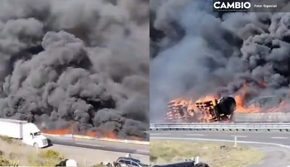 Conductor de pipa murió tras explosión en la Puebla-Orizaba