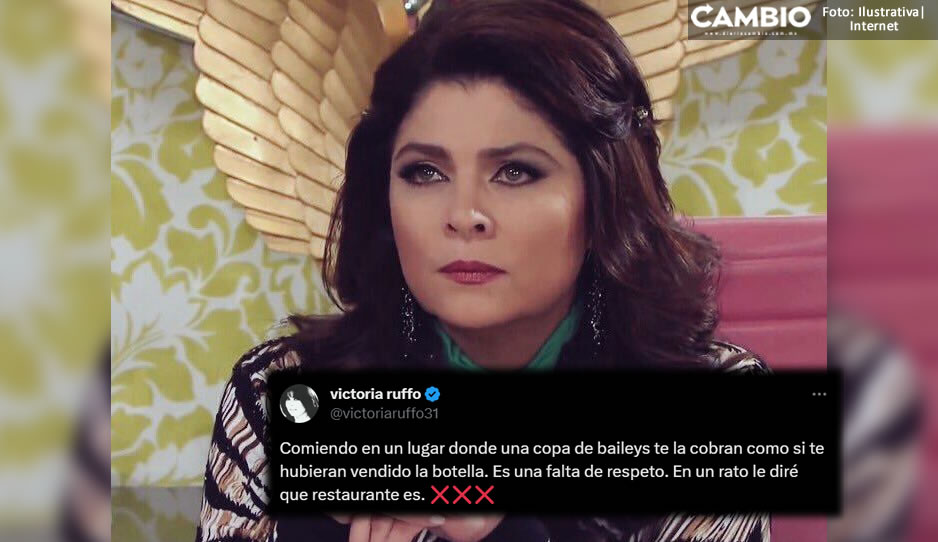 ¿No tiene dinero? Victoria Ruffo se lanza vs restaurante por tener &quot;precios caros” en CDMX