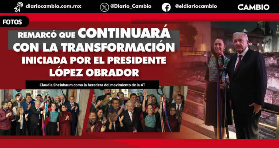 AMLO oficializa resultados de Morena: le entrega ‘bastón de mando’ a Sheinbaum