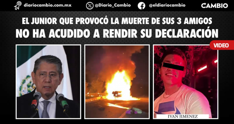 Junior que volcó su BMW y dejó morir calcinados a sus 3 amigos se ampara para evitar su detención