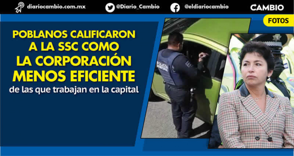 El 60 % de los poblanos no confía en la Policía Municipal de Puebla: Inegi
