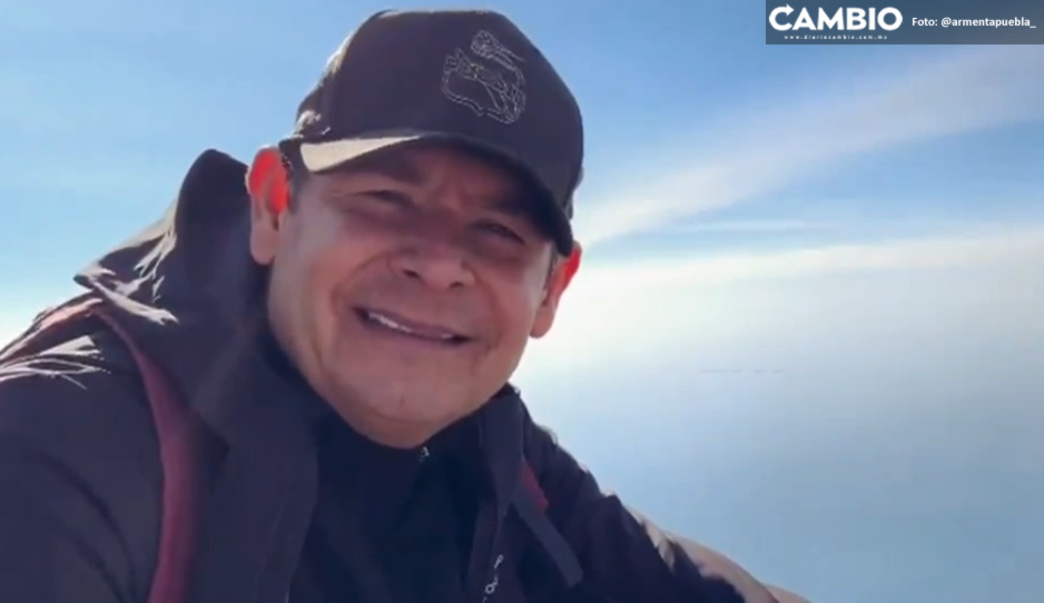 Armenta inicia el año escalando La Malintzi: Hay que subirnos al tren de la Cuarta Transformación (VIDEO)
