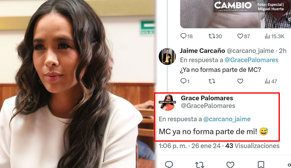 Grace Palomares deja MC tras no obtener candidatura: &quot;ya no forma parte de mí”