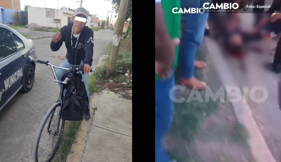 También robó una bici el delincuente que baleó a policía de San Pedro Cholula