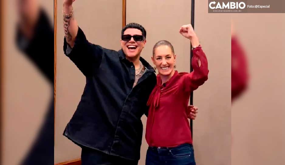 VIDEO: Eduin Caz canta &quot;Ya supérame&quot; en evento de Claudia Sheimbaum