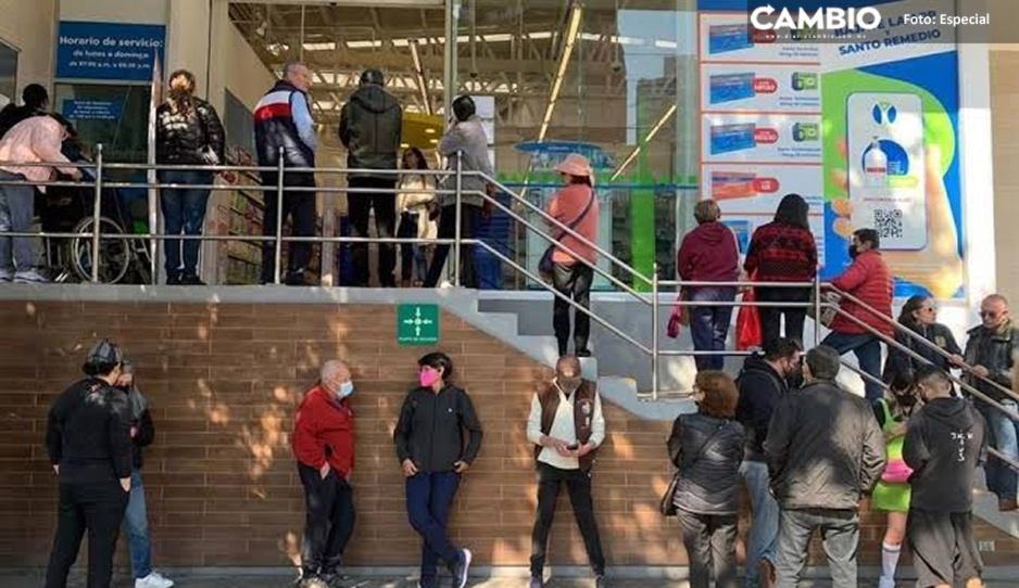 ¡Apúrale que se acaban! Crecen filas en farmacias para aplicación de vacuna contra Covid