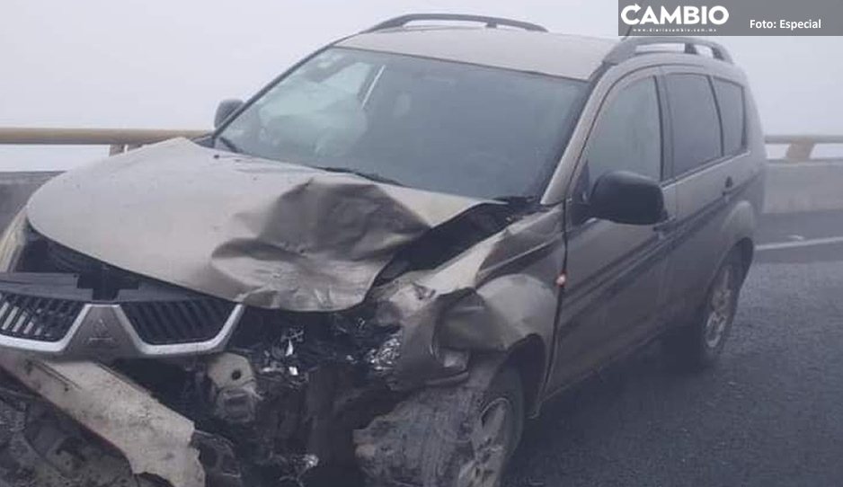 ¡Terrible! Carambola deja ocho vehículos dañados en la México-Tuxpan