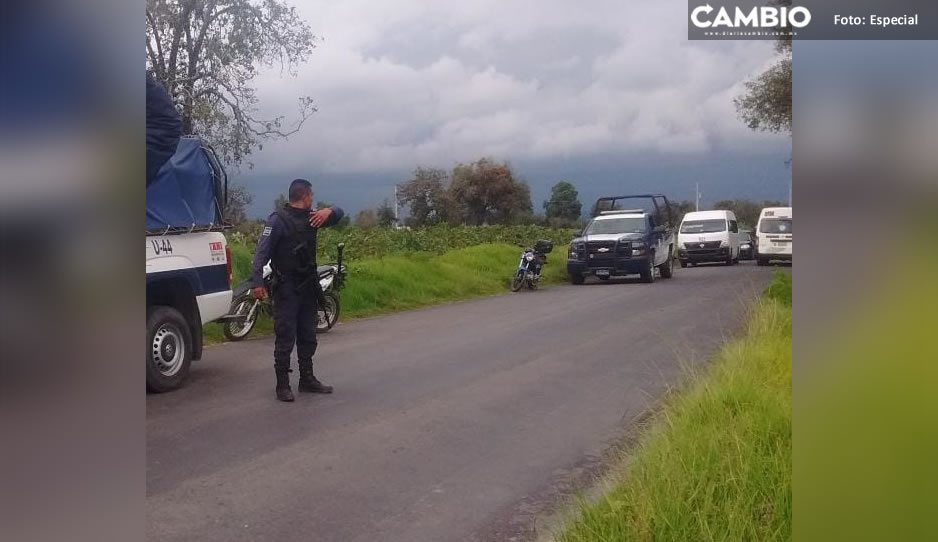 ¡No hay respeto! Roban patrulla de Teotlalcingo en Texmelucan