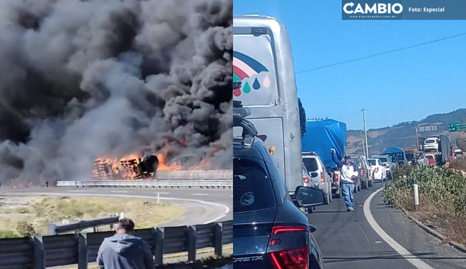 ¡Tómalo en cuenta! Prevén cierre de 10 horas en la Puebla-Orizaba tras terrible explosión de pipa