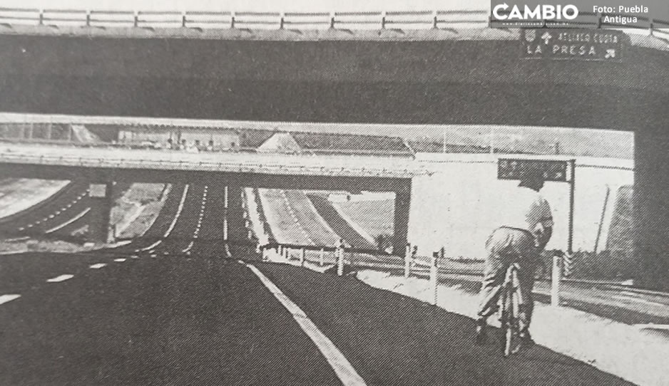 FOTO: ¡Increíble! Así lucía la Vía Atlixcáyotl sin tráfico, ciclopista y Angelópolis