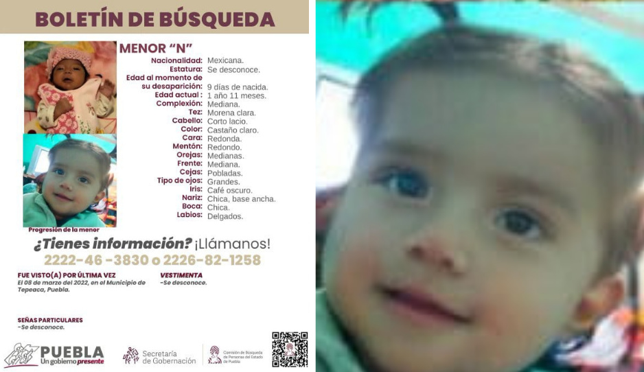 Continúa la búsqueda de bebé extraviada a los 9 días de nacida en Tepeaca