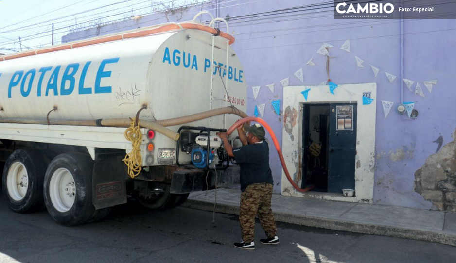 Autoridades recorrerán zonas de desabasto de agua en San Pedro Cholula