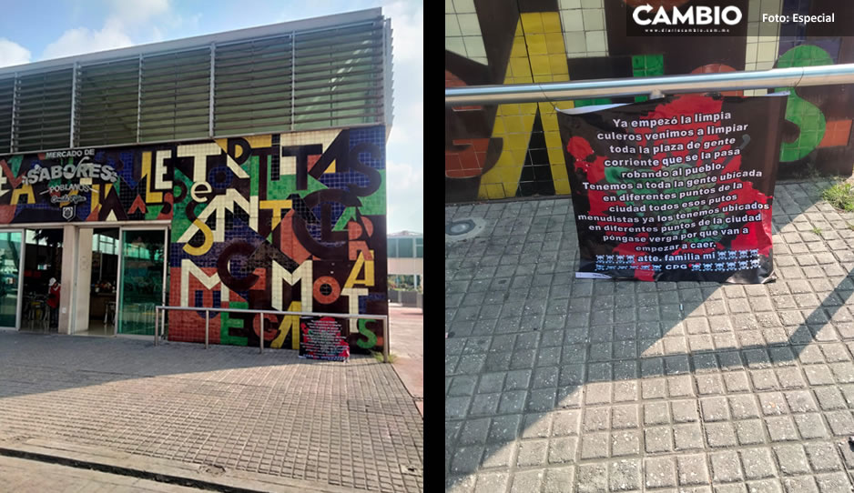 Grupo criminal CDG, deja amenazante mensaje en el Mercado Los Sabores