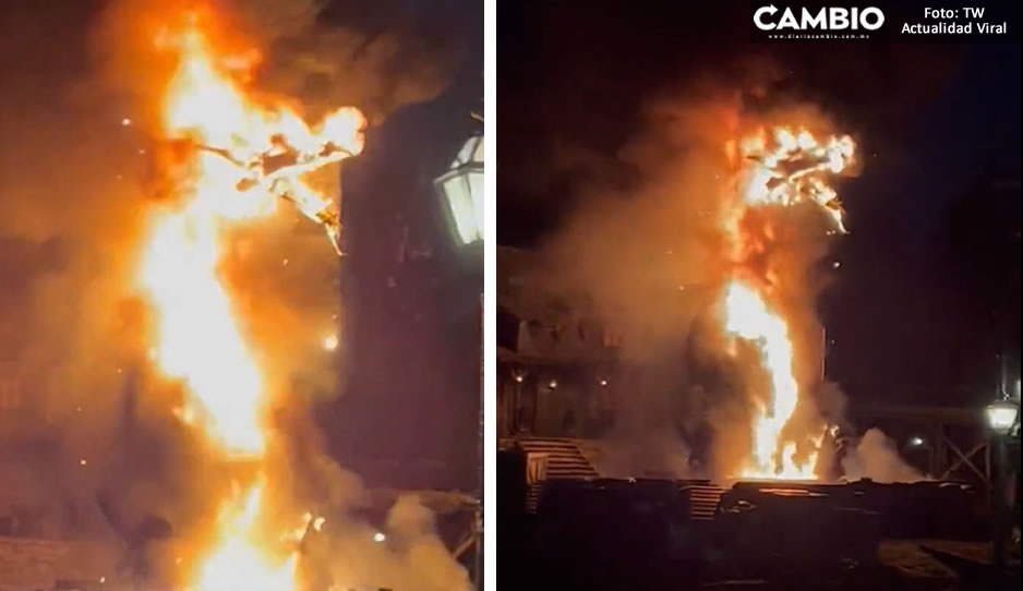  VIDEO: ¡Echen agua! Atracción de Disney se incendia en pleno show