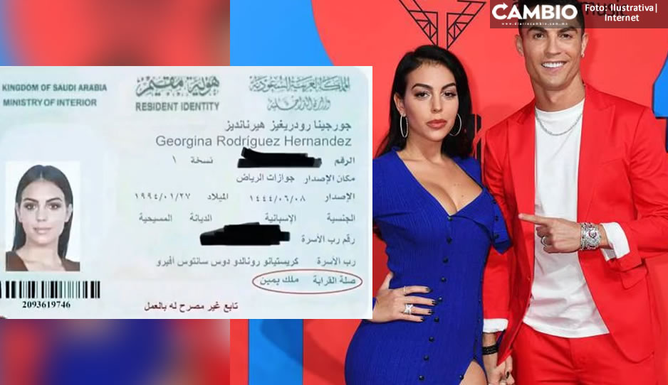 ¿¡Qué?! Credencial de Georgina Rodríguez dice que es la esclava de Cristiano Ronaldo