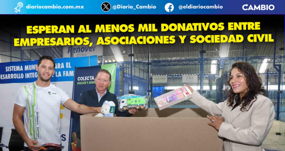 DIF de San Andrés Cholula inicia campaña ‘Dona un Juguete y Regala Sonrisas’ a favor de niños vulnerables