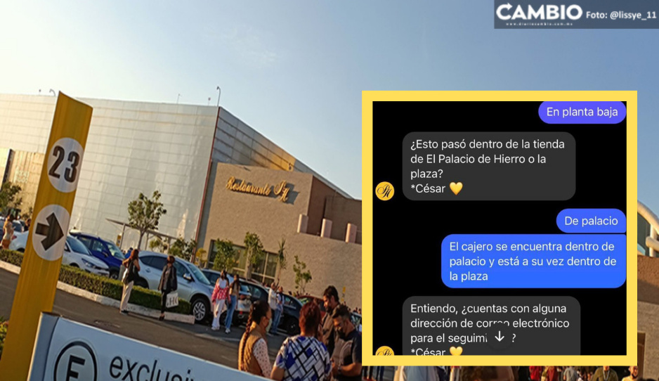 Roban 200 mil en El Palacio de Hierro de Angelópolis a ancianita de 70 años: así fue la estafa y no se hacen responsables