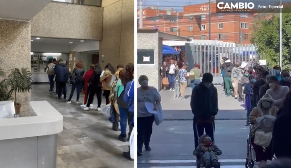 ¡Indignante! Pacientes del IMSS La Margarita hacen larga fila y esperan horas por su medicamento (VIDEO)