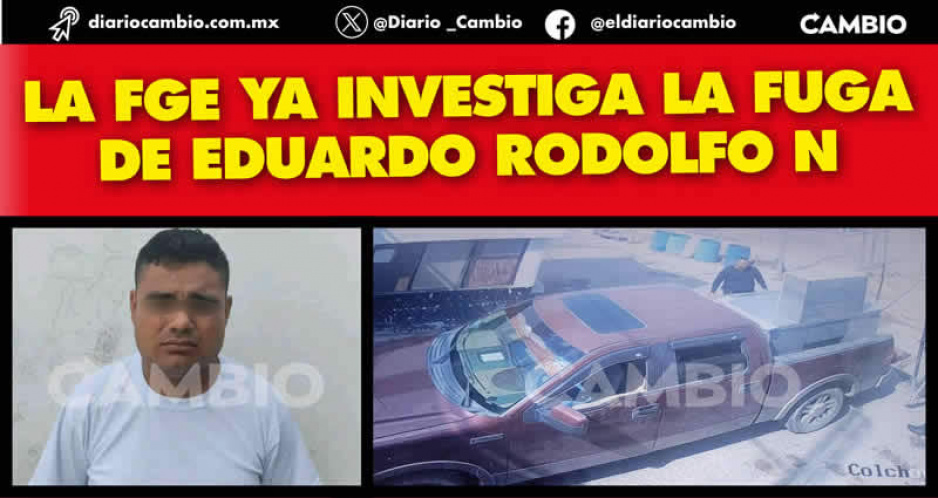 Eduardo ‘el Chinchola’ estuvo 4 meses en el Cereso de Tehuacán y presuntamente escapó en un mueble