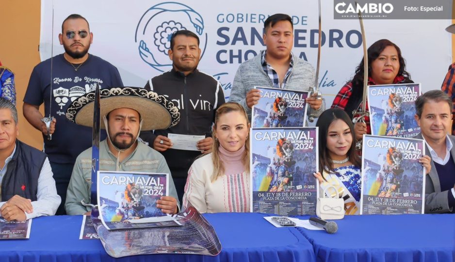Prevén saldo blanco en carnaval de San Pedro Cholula 2024
