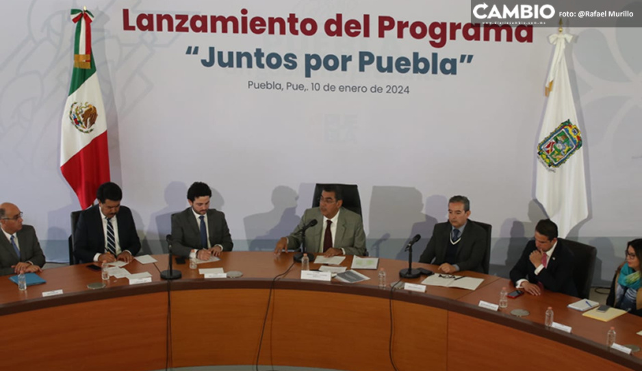Sergio Salomón encabeza presentación del programa &quot;Juntos por Puebla&quot; para financiar Mipymes (VIDEO)