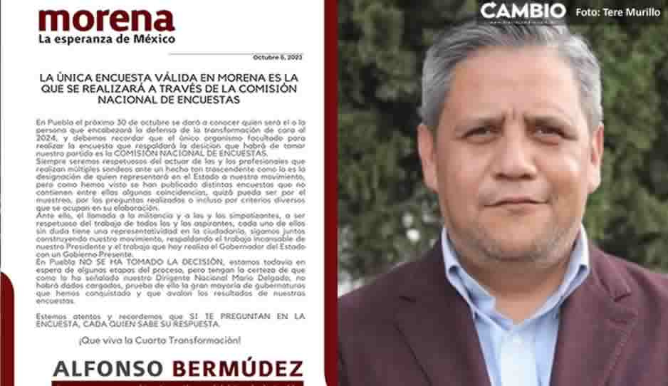No se hagan bolas, la única encuesta válida es la de la Comisión de Elecciones: Poncho Bermúdez