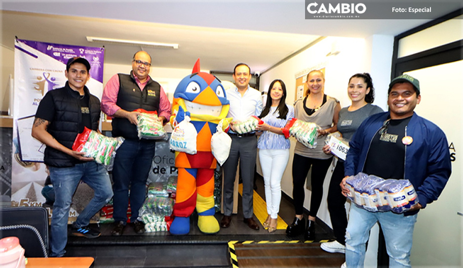 Recibe Congreso donativo de más de 300 kilos de productos para la carrera “Por Amor al Prójimo”