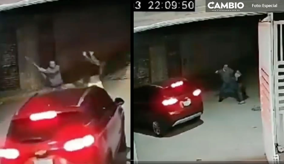 A puñetazos y palos, policía le da tremenda golpiza a su pareja sentimental (VIDEO)