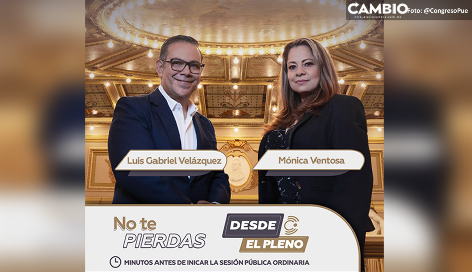 Luis Gabriel Velázquez y Mónica Ventosa, los conductores titulares del canal del Congreso