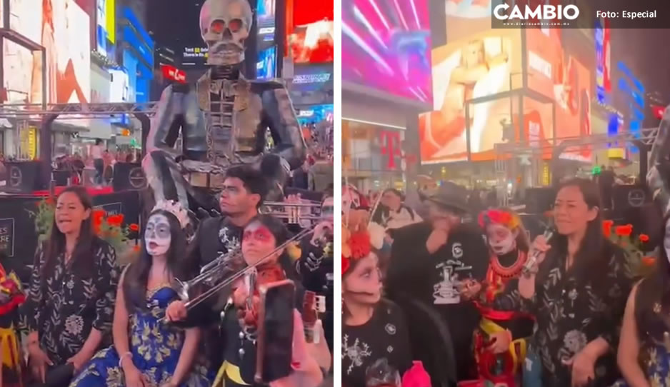 &iexcl;Orgullo poblano! Ariadna Ayala inaugura el Valle de Catrinas en New York (VIDEO)