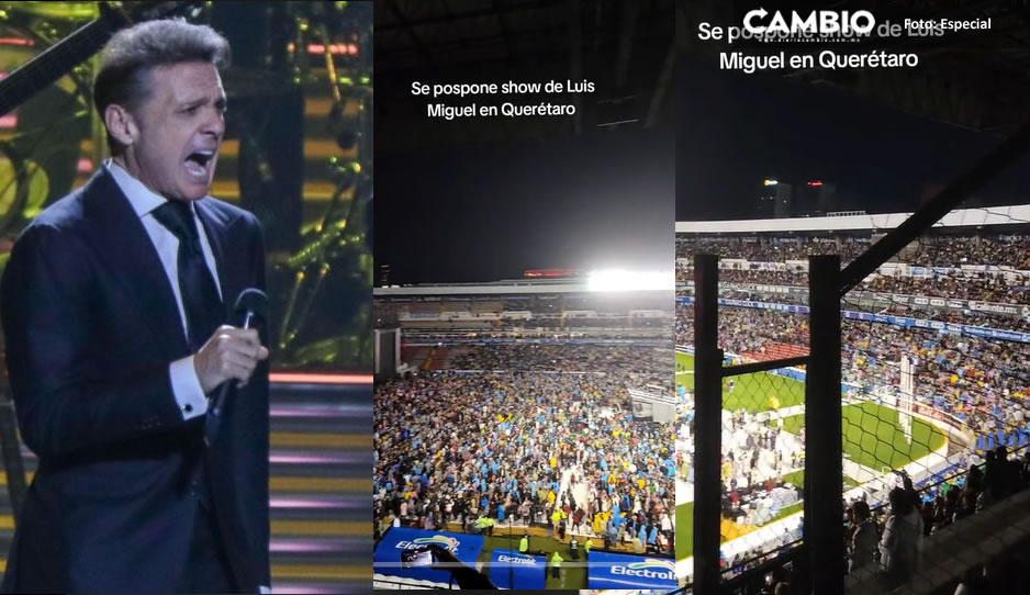Posponen concierto de Luis Miguel en Querétaro por mal clima y fans enloquecen (VIDEO)