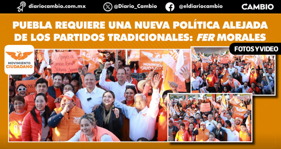 Fer Morales cierra precampaña en Tecali de Herrera y agradece apoyo ciudadano
