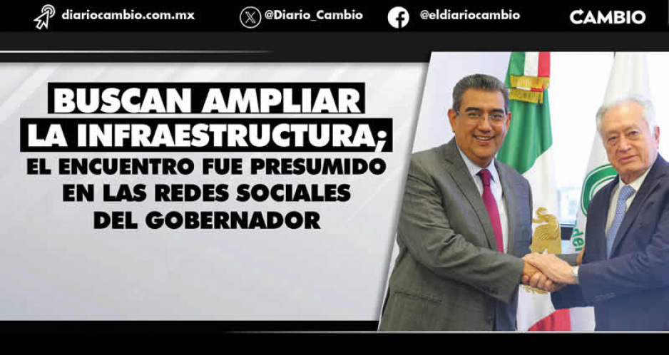 Se reúnen Sergio Salomón y Manuel Bartlett para revisar proyectos de CFE en Puebla